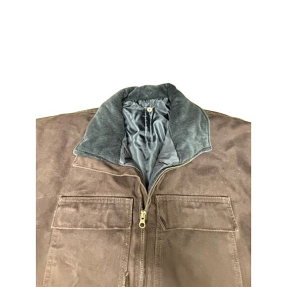 "MSI" Mens VTG Barn Coat SZ L Some Rust On Snaps Chore Thinsulate PLZ READ!!!! - Picture 3 of 16